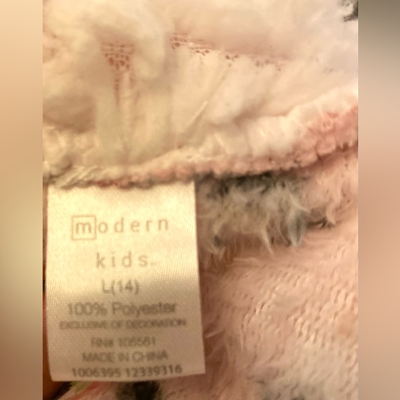 Girls Onesie Pajamas One Piece Plush Fleece Costume Pjs For Girls Size Large - Picture 7 of 8